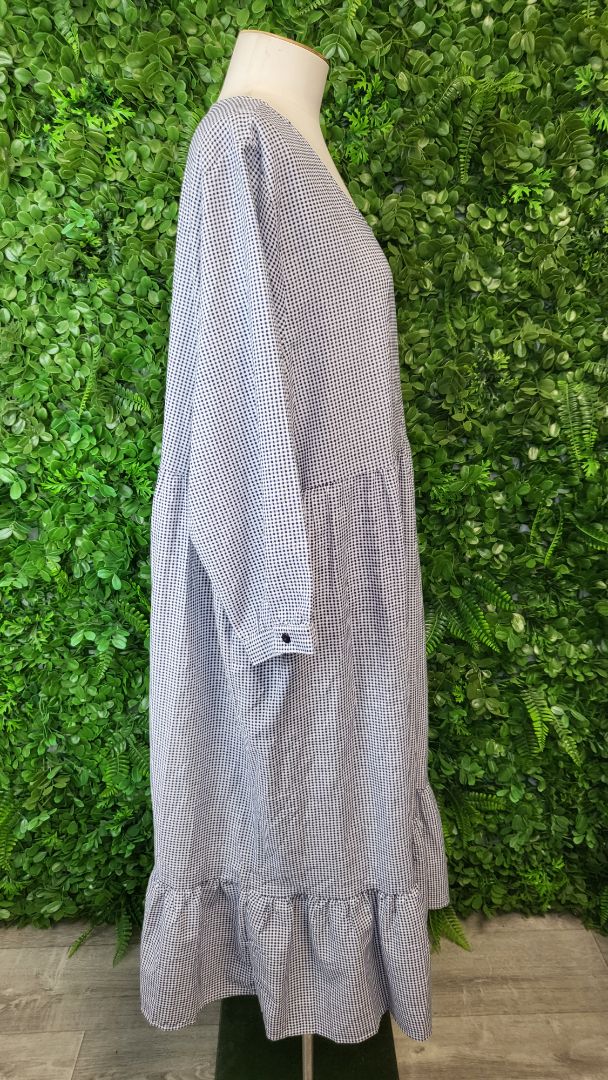 Boho Aus Gingham Empire Dress (16)