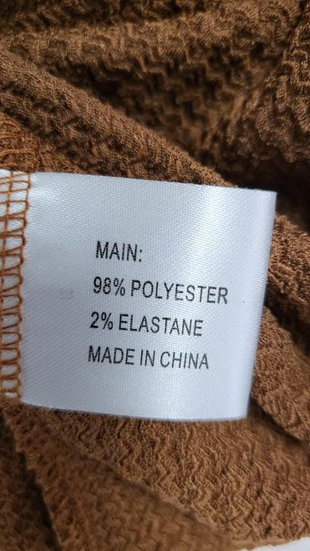 Peace & Promise Brown Textured Dress (14)
