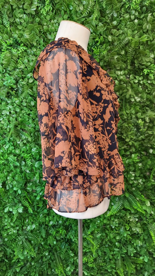 Cooper St Print Frill Top (8)