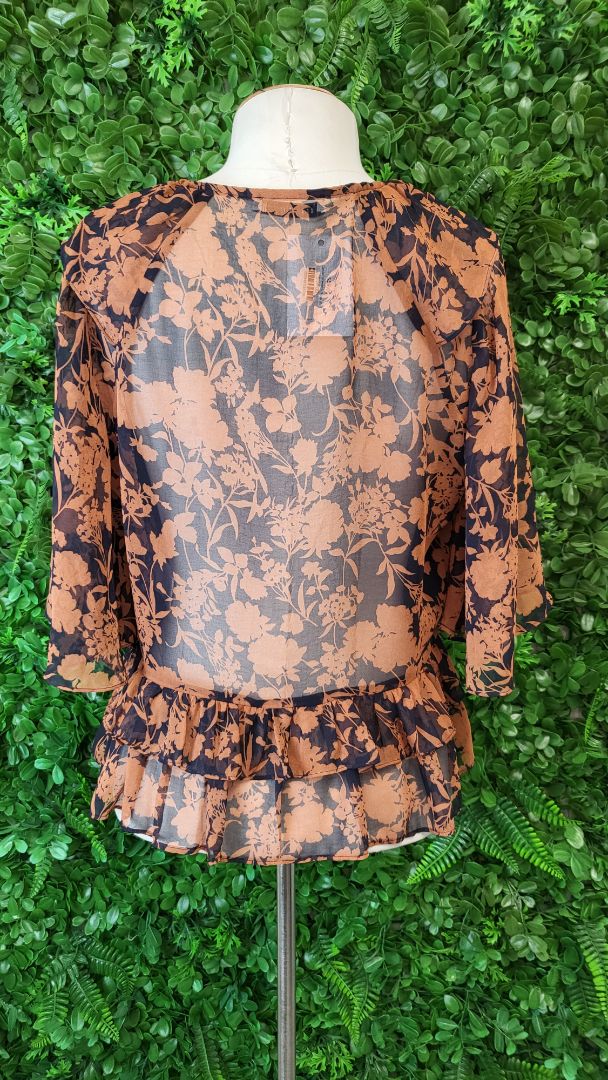 Cooper St Print Frill Top (8)