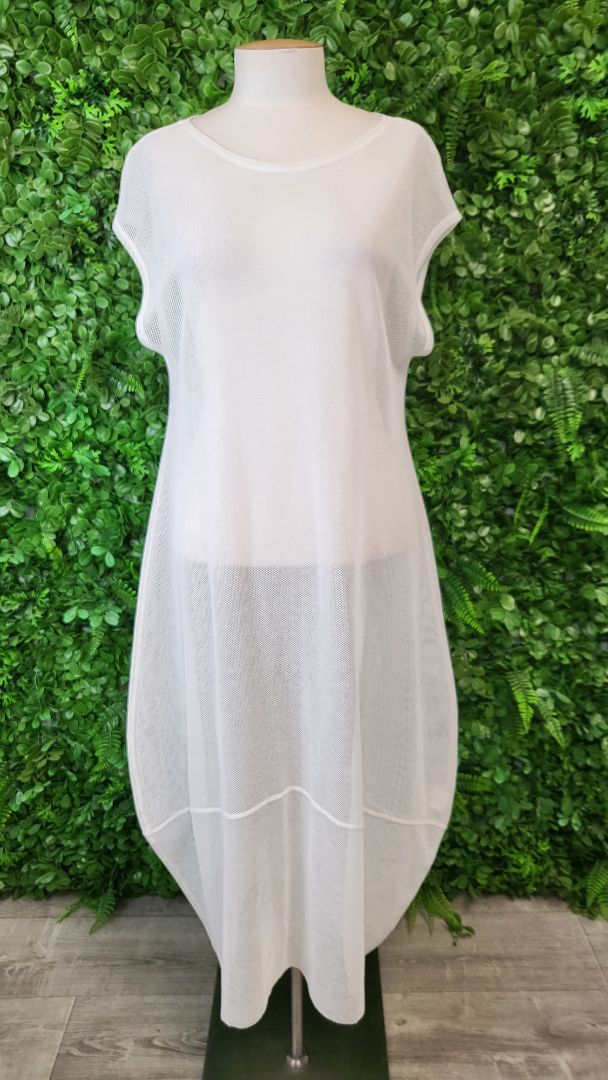 Repertoire White Mesh Layer Dress (14)