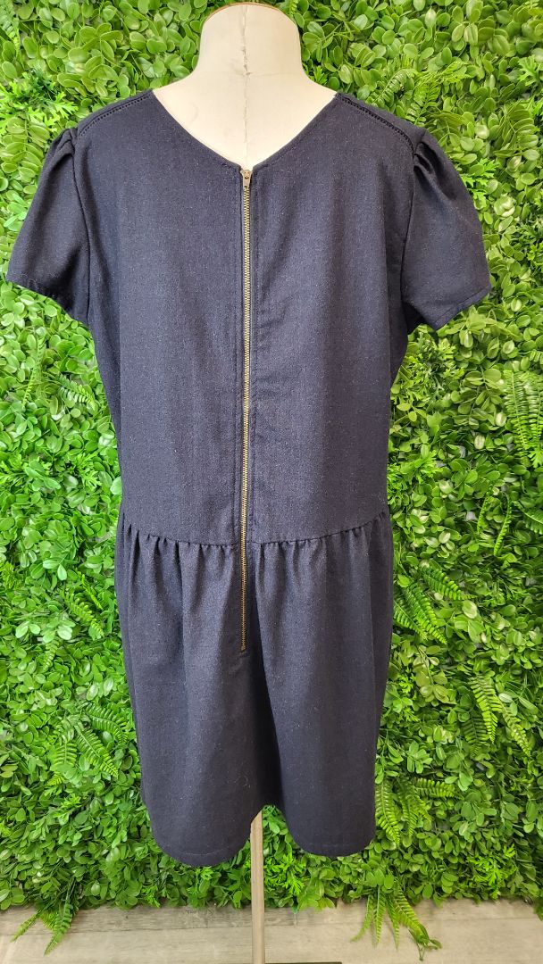 Element Navy Wool Blend Dress (14)