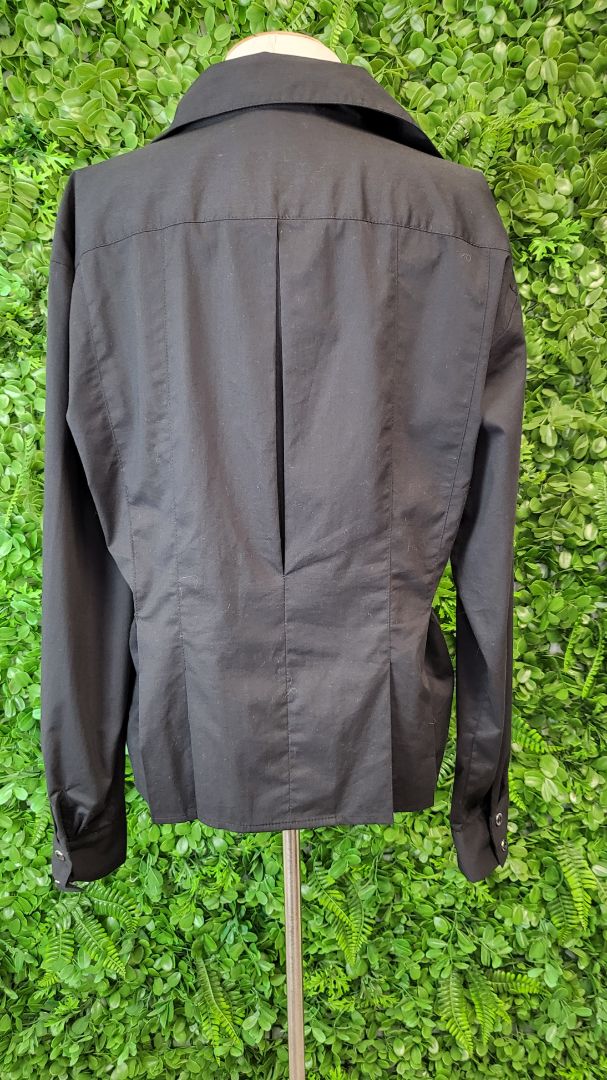 Paula Ryan Black Gathered Shirt (14)