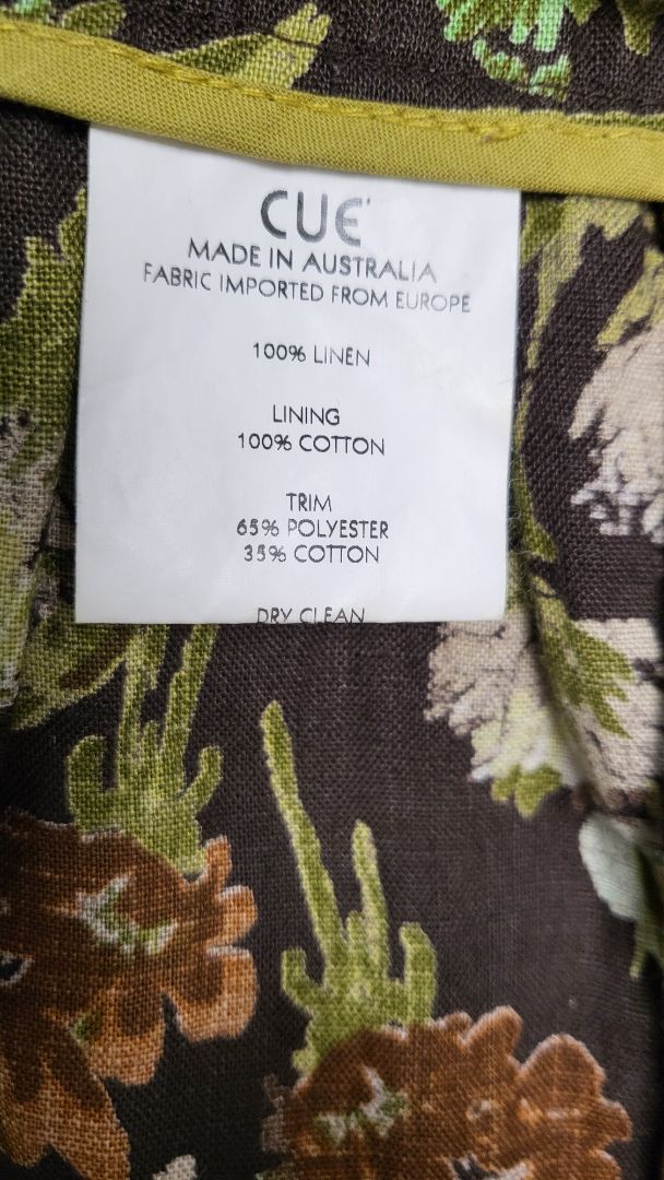 Cue Floral Linen A-Line Skirt (12)