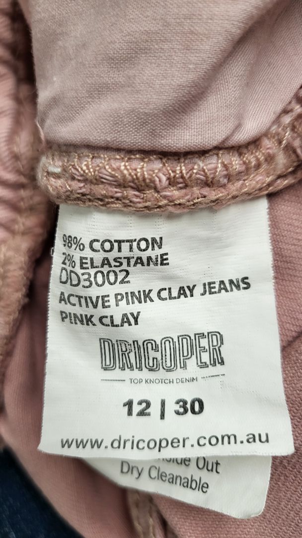 Dricoper Active Pink Clay Jeans (12-14)
