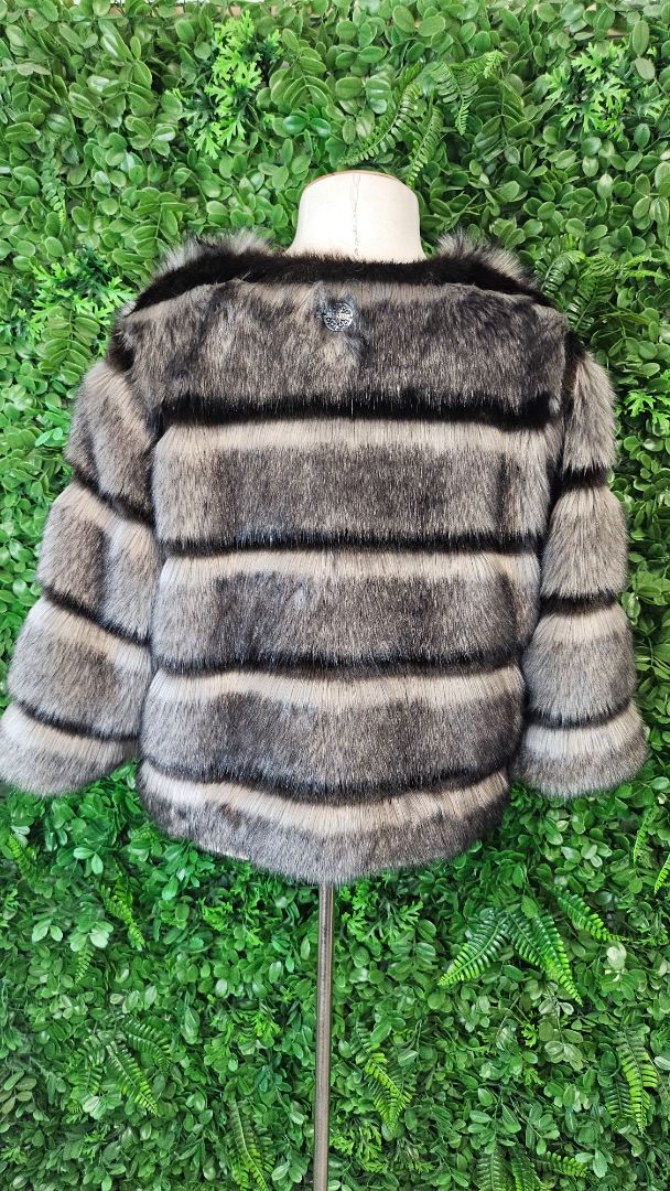 Gaudi Multi Cropped Faux Fur Jacket (14)