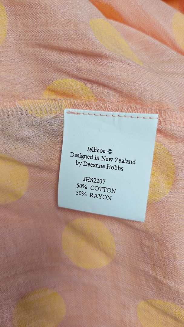 Jellicoe Pink/Yellow Polka dot Top (12-14)