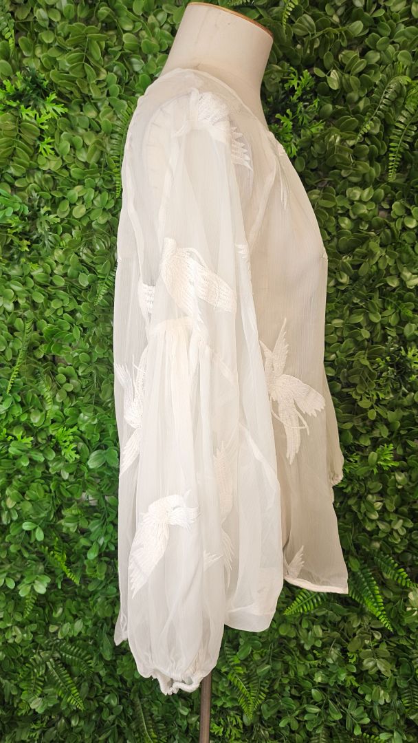 Fate + Becker White Crane Blouse (12)