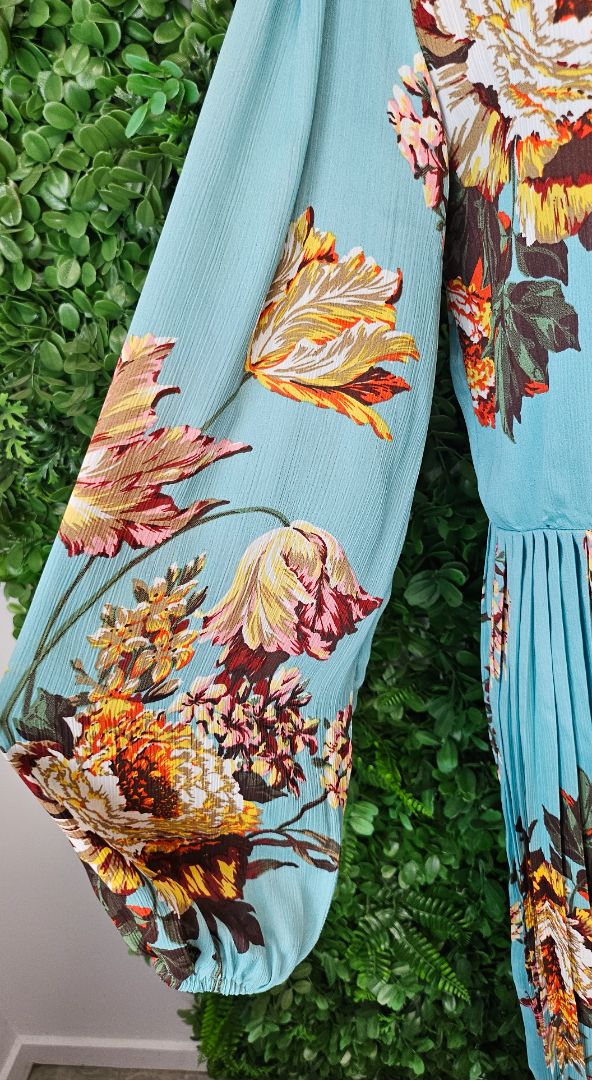 Augustine Floral Pleat Maxi Dress (10)