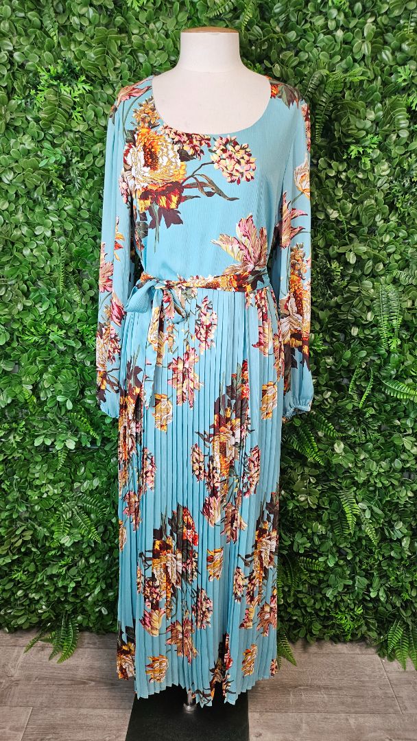 Augustine Floral Pleat Maxi Dress (10)