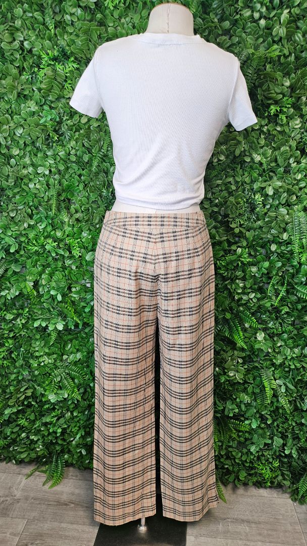 Marc Aurel Check Wide Leg Pant (10)