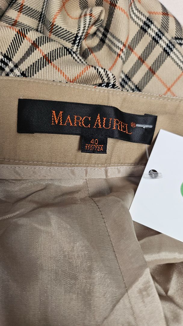 Marc Aurel Check Wide Leg Pant (10)