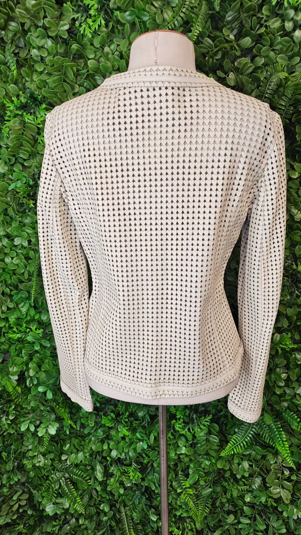 Tory Burch Cream Leather Hearts Jacket (10)
