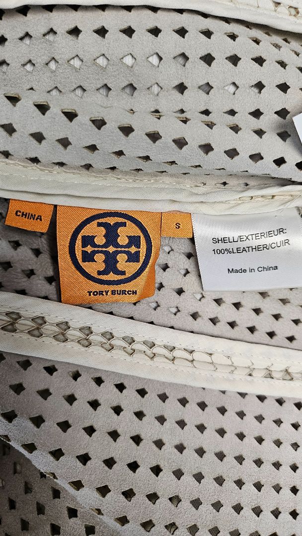 Tory Burch Cream Leather Hearts Jacket (10)