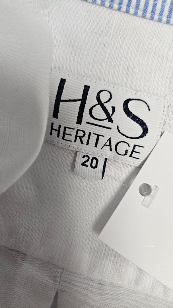 H&S Heritage White Linen Shirt (20)