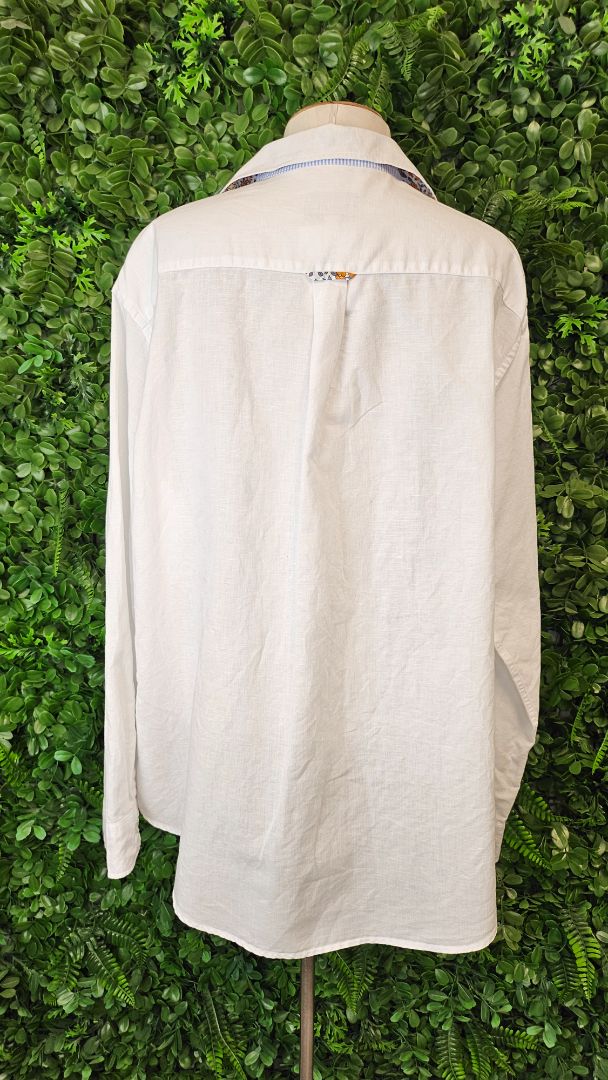 H&S Heritage White Linen Shirt (20)