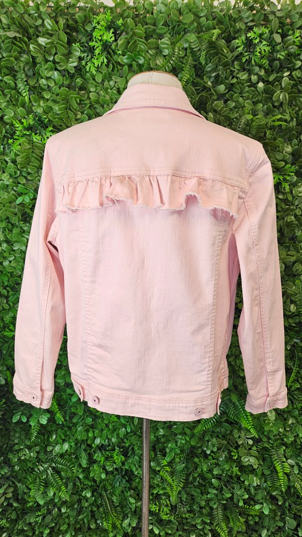 Jump Pink Frill Denim Jacket (10-12)