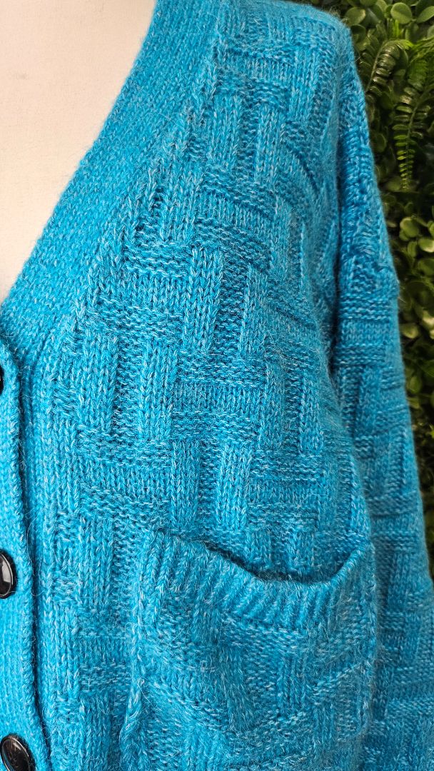 Tommy Hilfiger Azure Texture Cardigan BNWT (14-16)