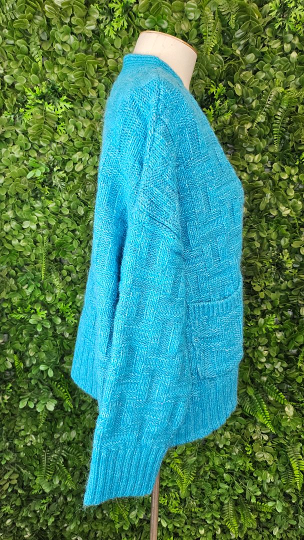 Tommy Hilfiger Azure Texture Cardigan BNWT (14-16)