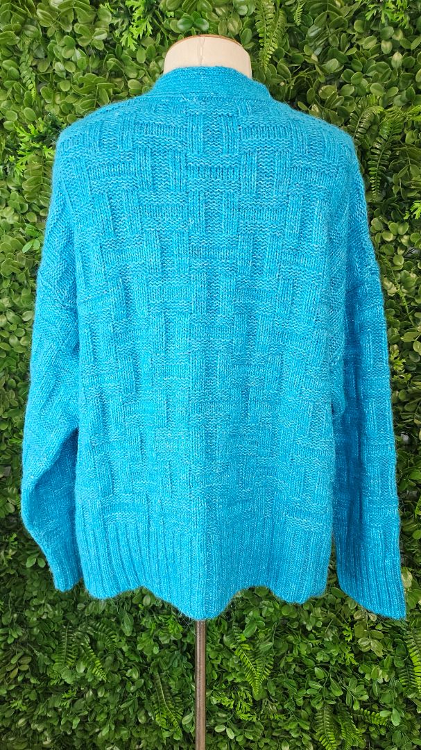 Tommy Hilfiger Azure Texture Cardigan BNWT (14-16)