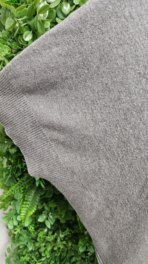 Cali & Co Grey Oversized Poncho Top (OSFM)