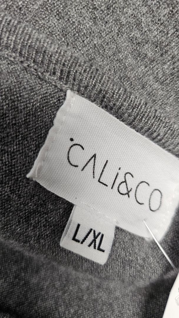 Cali & Co Grey Oversized Poncho Top (OSFM)