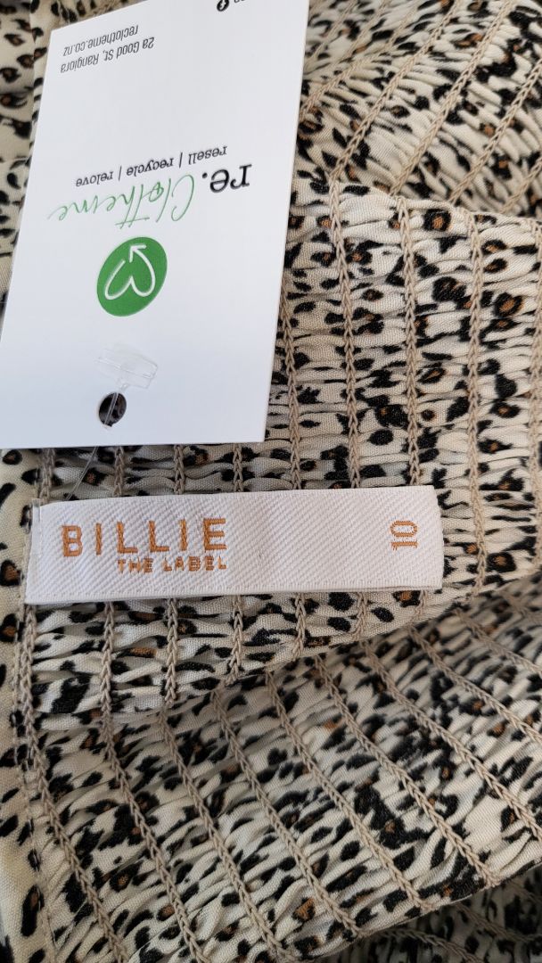 Billie The Label Animal Print Shirred Top (10)