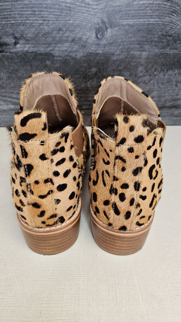 Nude Animal Print Ankle Boot (38)