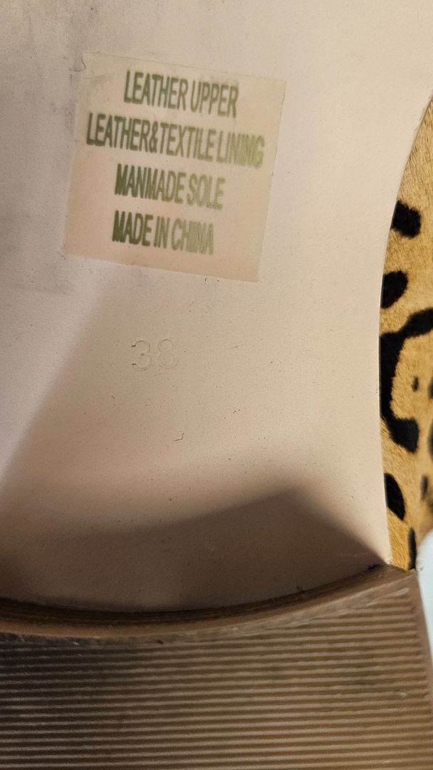 Nude Animal Print Ankle Boot (38)