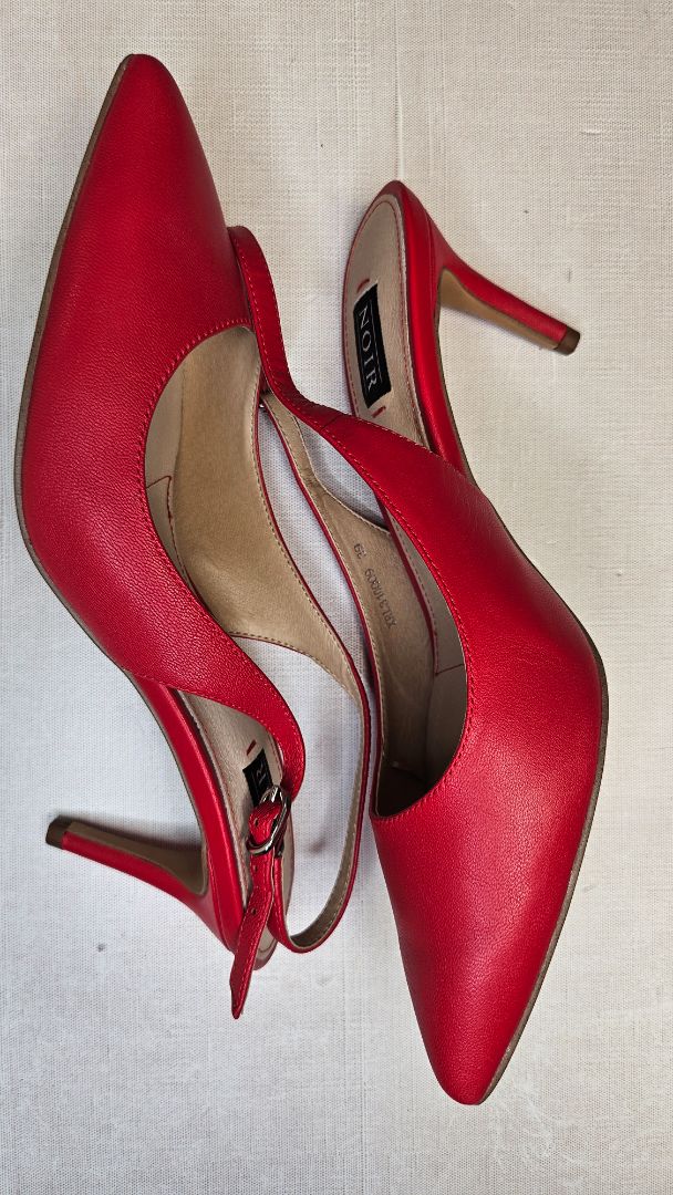 Noir Red Slingback Heel (39)