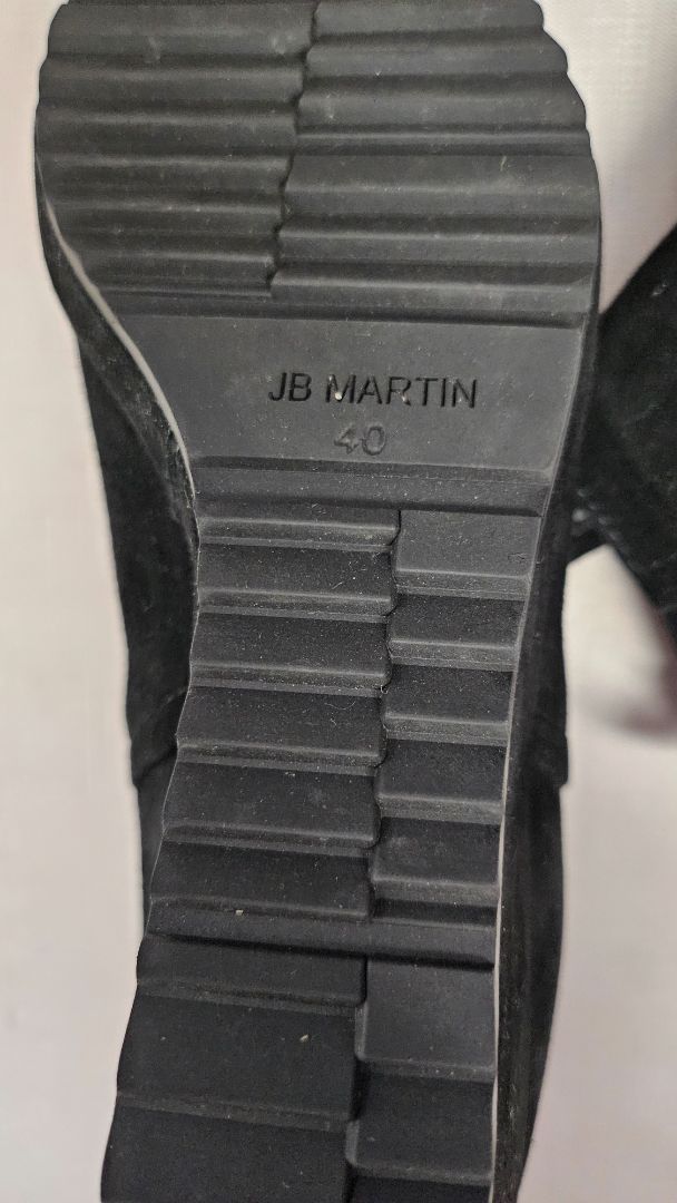 JB Martin Black Wedge Heel Boot (40)