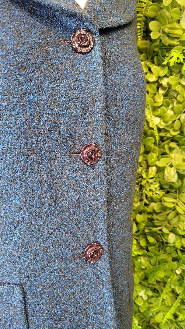 Unknown Blue Textured Blazer (10)