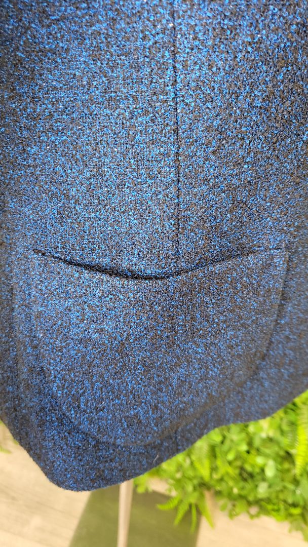 Unknown Blue Textured Blazer (10)