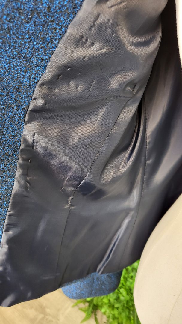 Unknown Blue Textured Blazer (10)