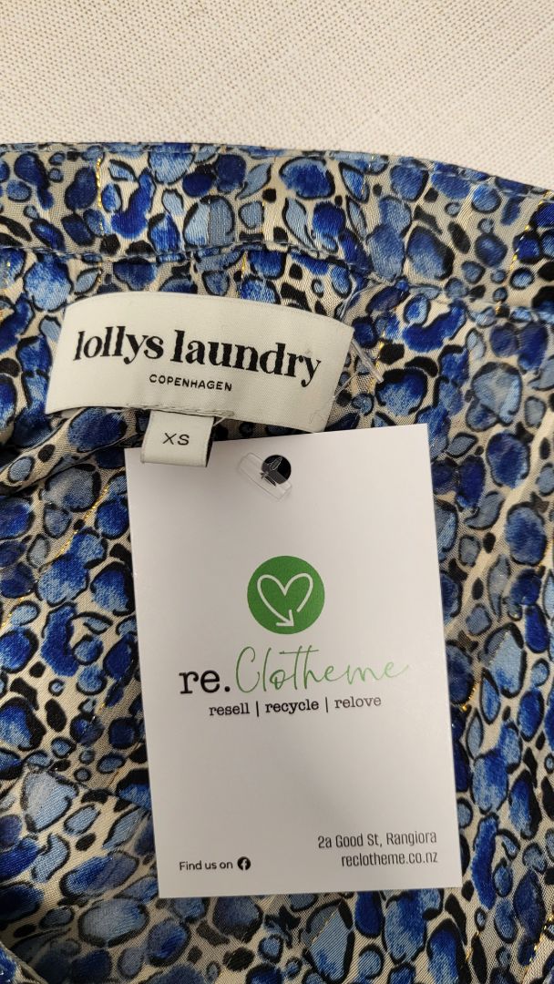 Lolly's Laundry Blue Helena Patterned Top (8)