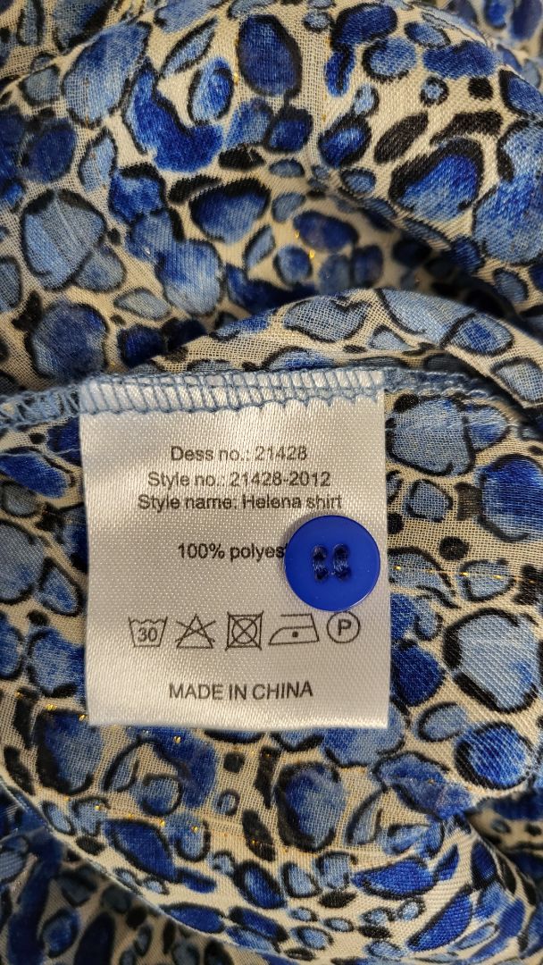 Lolly's Laundry Blue Helena Patterned Top (8)
