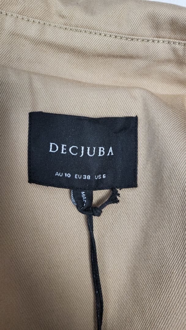 Decjuba Tahini Trench Coat BNWT (10/12)