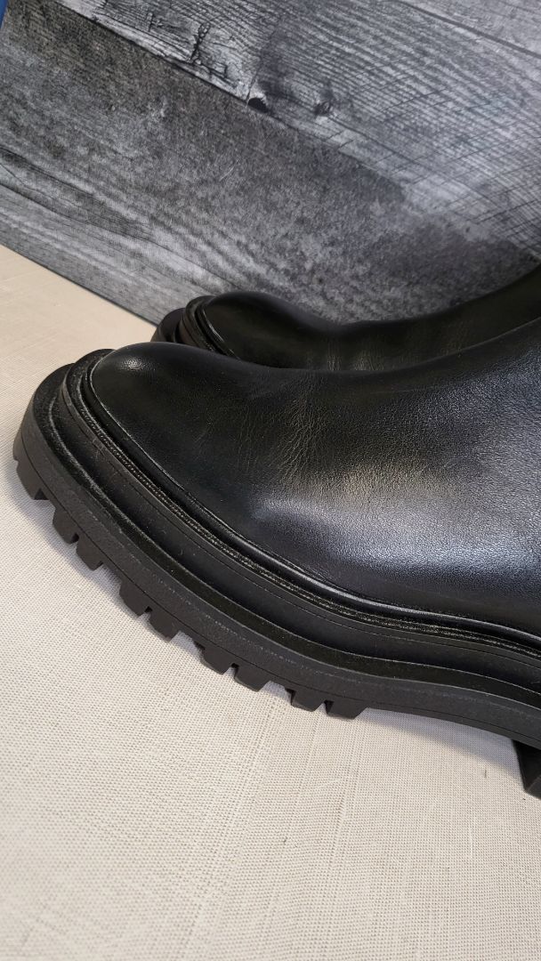 Isabella Anselmi Black Combat Boots (39)
