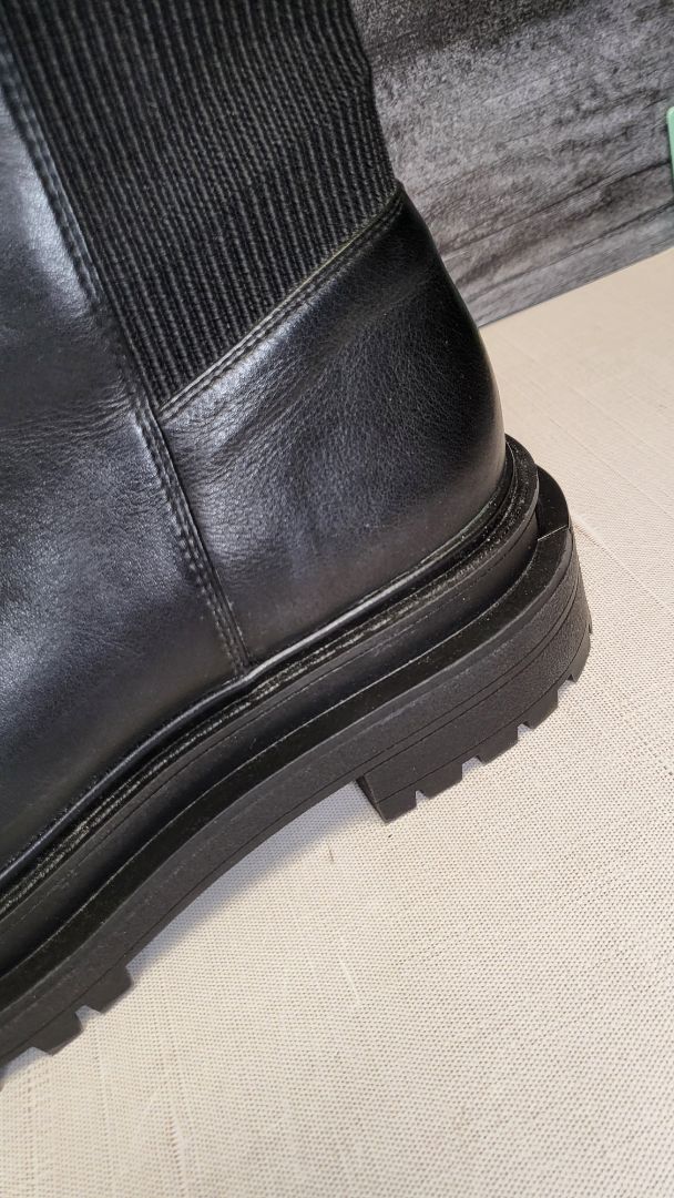 Isabella Anselmi Black Combat Boots (39)