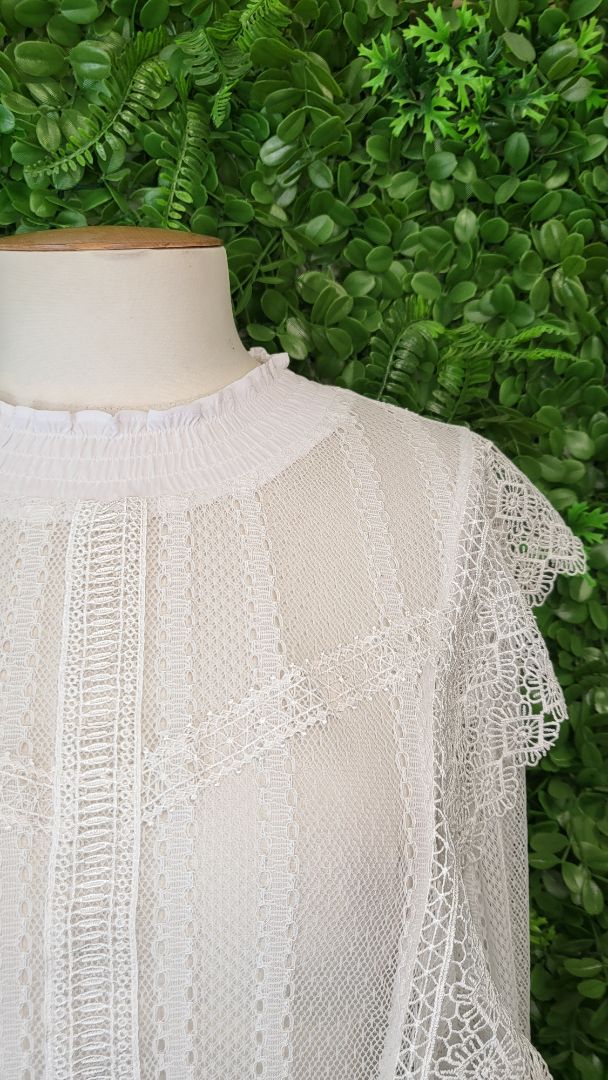 Decjuba Off White Lace Top (14)