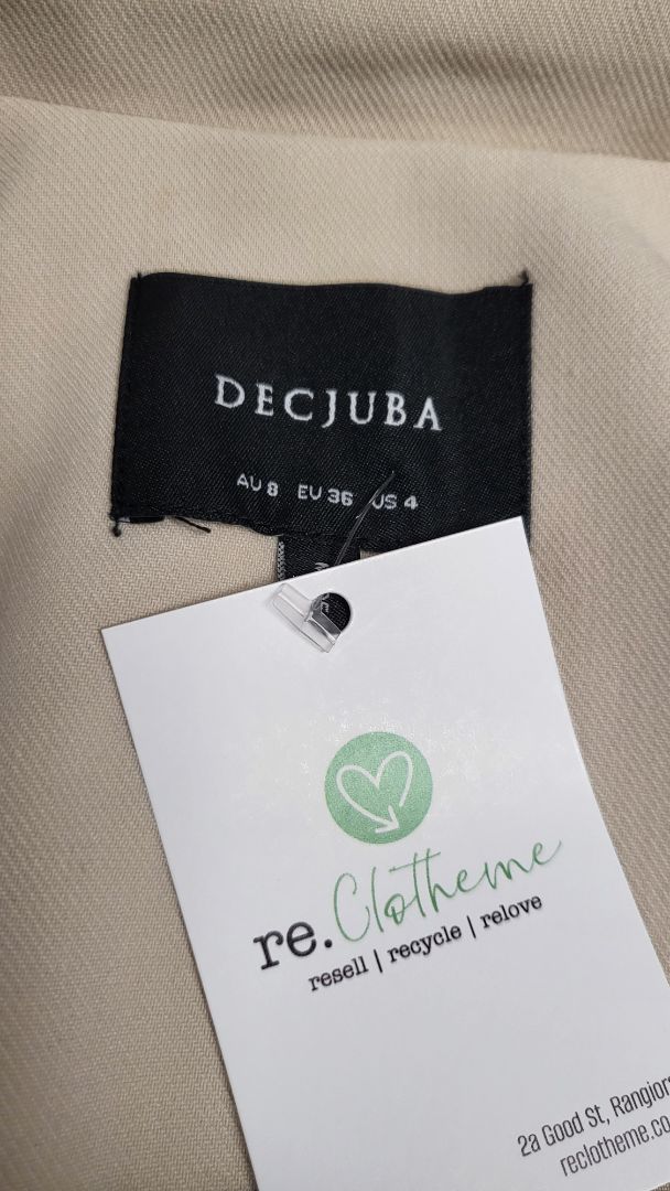 Decjuba Cream Eloise Sleeveless Trench (8-10)
