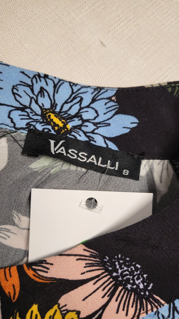 Vassalli Floral High Neck Top (8-14)