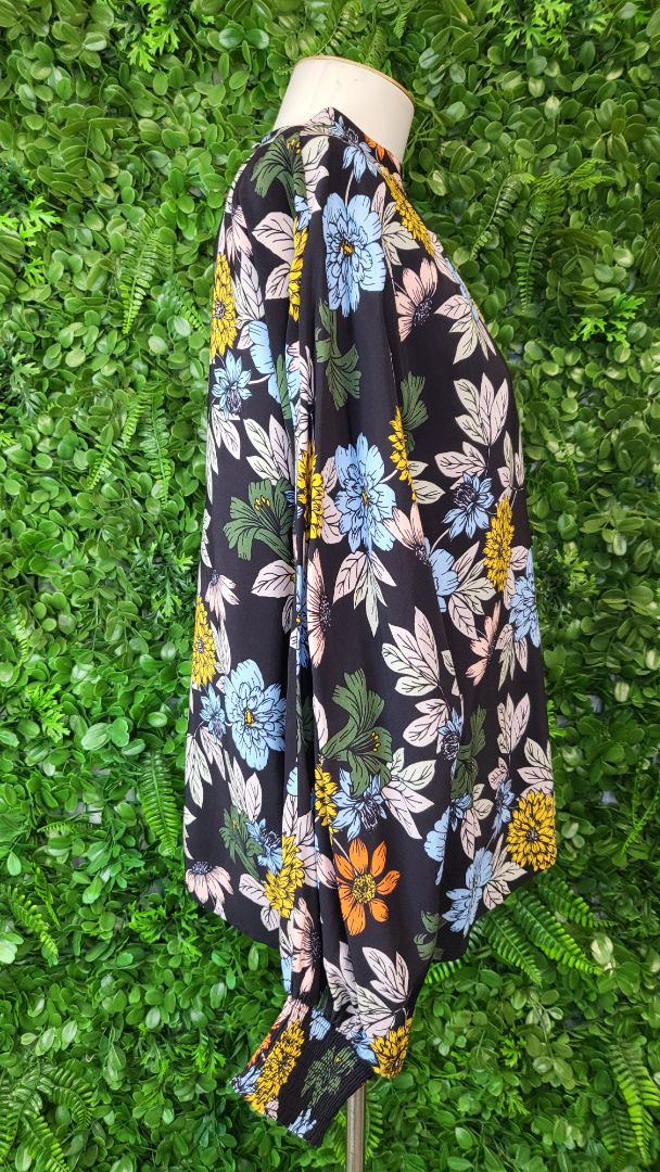 Vassalli Floral High Neck Top (8-14)