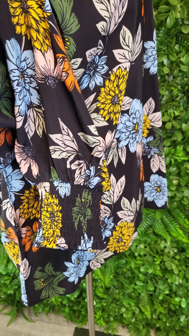Vassalli Floral High Neck Top (8-14)