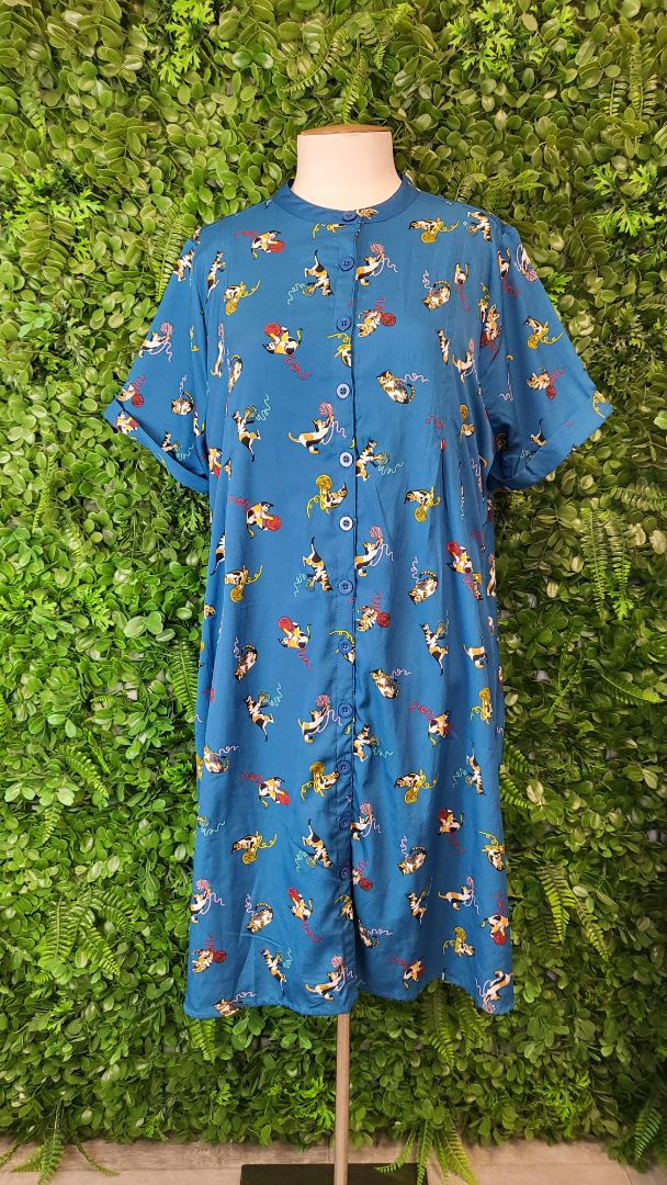 Yumi Print Kitty Dress (16-18)