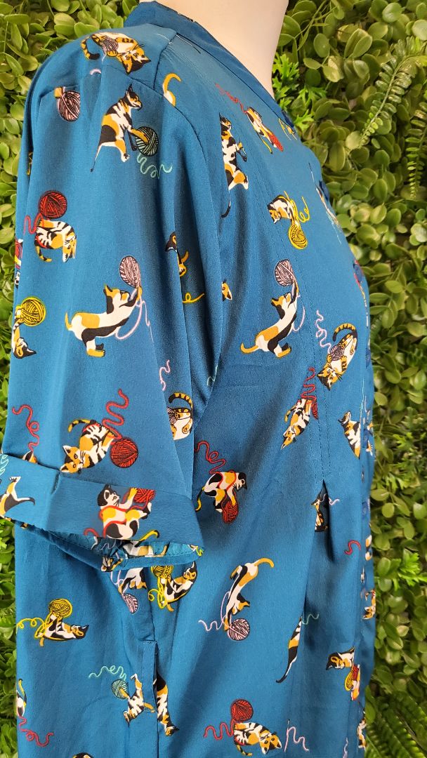 Yumi Print Kitty Dress (16-18)