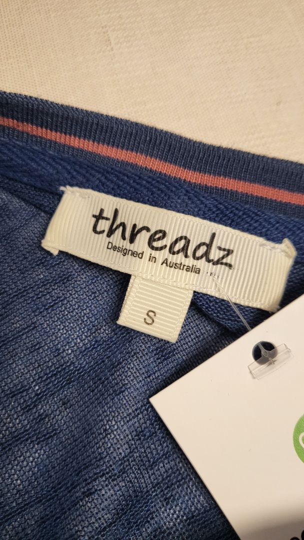 Threadz Blue Sequin Detail Top (10-12)