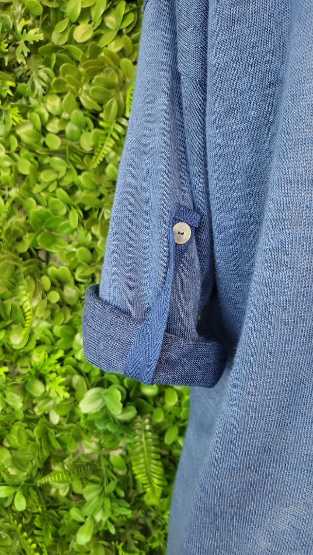 Threadz Blue Sequin Detail Top (10-12)