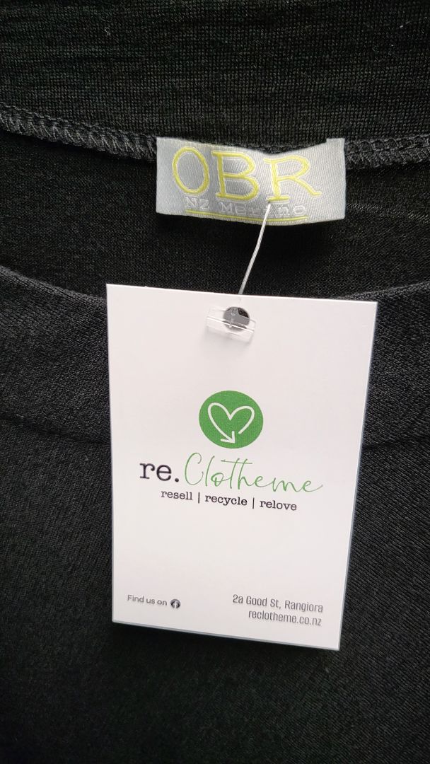 OBR Black Merino Poncho (OSFM)