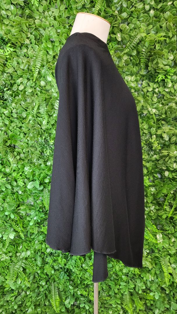 OBR Black Merino Poncho (OSFM)